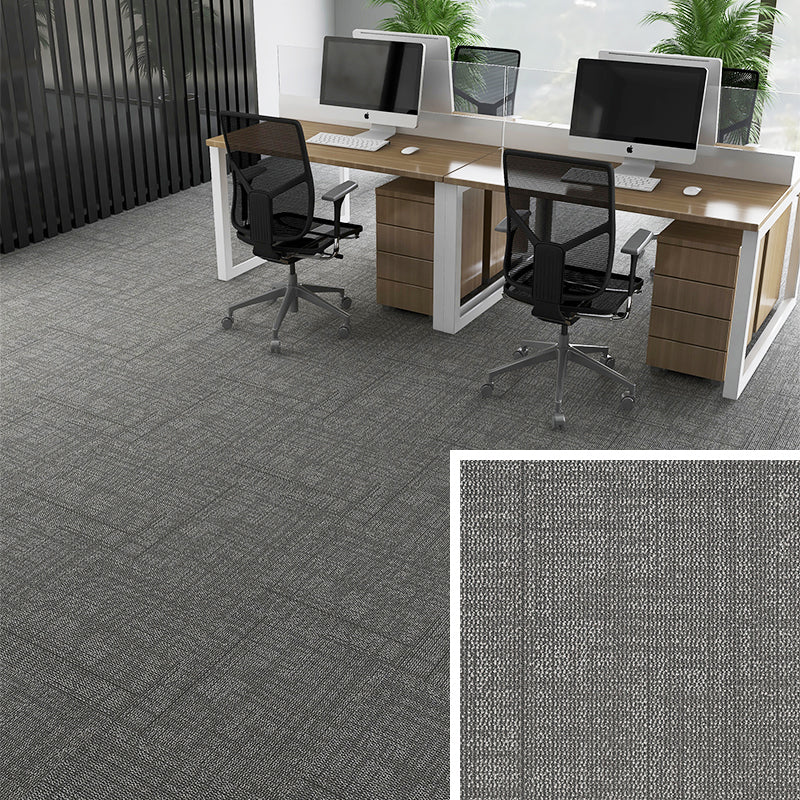 Simple Nylon Carpet Tile Office Meeting Room Stitching Carpet Floor Tile Dust Gray Clearhalo 'Carpet Tiles & Carpet Squares' 'carpet_tiles_carpet_squares' 'Flooring 'Home Improvement' 'home_improvement' 'home_improvement_carpet_tiles_carpet_squares' Walls and Ceiling' 6576700