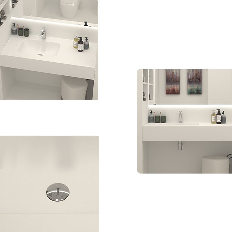Modern Undermount Bathroom Sink Rectangular Pop-Up Drain Wash Stand without Faucet Clearhalo 'Bathroom Remodel & Bathroom Fixtures' 'Bathroom Sinks & Faucet Components' 'Bathroom Sinks' 'bathroom_sink' 'Home Improvement' 'home_improvement' 'home_improvement_bathroom_sink' 6577146
