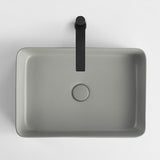 Contemporary Bathroom Sink Rectangular Porcelain Vessel Lavatory Sink with Pop-Up Drain Clearhalo 'Bathroom Remodel & Bathroom Fixtures' 'Bathroom Sinks & Faucet Components' 'Bathroom Sinks' 'bathroom_sink' 'Home Improvement' 'home_improvement' 'home_improvement_bathroom_sink' 6577265