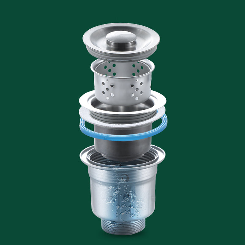 Modern Style Kitchen Sink Dirt Resistant Drop-In Kitchen Sink Clearhalo 'Home Improvement' 'home_improvement' 'home_improvement_kitchen_sinks' 'Kitchen Remodel & Kitchen Fixtures' 'Kitchen Sinks & Faucet Components' 'Kitchen Sinks' 'kitchen_sinks' 6577367