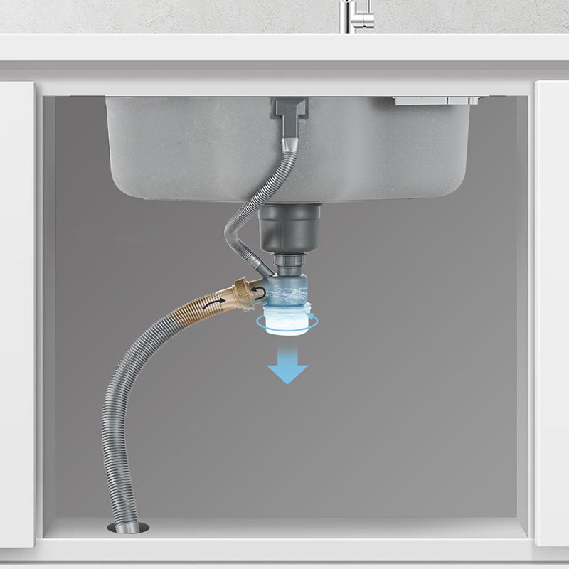 Modern Style Kitchen Sink Dirt Resistant Drop-In Kitchen Sink Clearhalo 'Home Improvement' 'home_improvement' 'home_improvement_kitchen_sinks' 'Kitchen Remodel & Kitchen Fixtures' 'Kitchen Sinks & Faucet Components' 'Kitchen Sinks' 'kitchen_sinks' 6577375