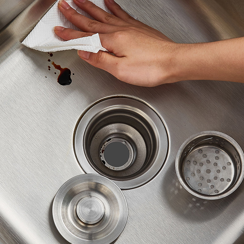 Modern Style Kitchen Sink Stainless Steel All-in-one Kitchen Sink with Frame Clearhalo 'Home Improvement' 'home_improvement' 'home_improvement_kitchen_sinks' 'Kitchen Remodel & Kitchen Fixtures' 'Kitchen Sinks & Faucet Components' 'Kitchen Sinks' 'kitchen_sinks' 6577442