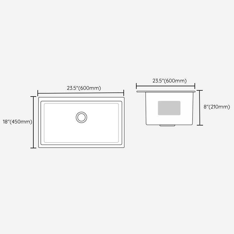 Modern Style Kitchen Sink Stainless Steel Kitchen Sink with Right Drain Placement Clearhalo 'Home Improvement' 'home_improvement' 'home_improvement_kitchen_sinks' 'Kitchen Remodel & Kitchen Fixtures' 'Kitchen Sinks & Faucet Components' 'Kitchen Sinks' 'kitchen_sinks' 6577481