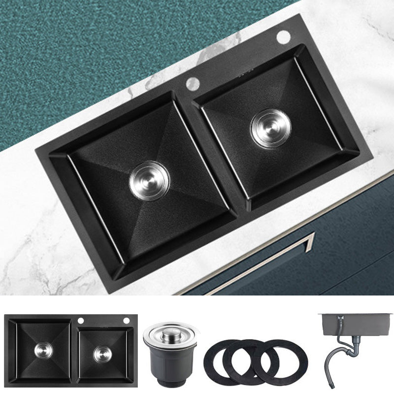 Stainless Steel Kitchen Sink Rectangle Shape Kitchen Sink with Center Drain Placement 31"L x 17"W x 9"H Sink Only None Clearhalo 'Home Improvement' 'home_improvement' 'home_improvement_kitchen_sinks' 'Kitchen Remodel & Kitchen Fixtures' 'Kitchen Sinks & Faucet Components' 'Kitchen Sinks' 'kitchen_sinks' 6577516