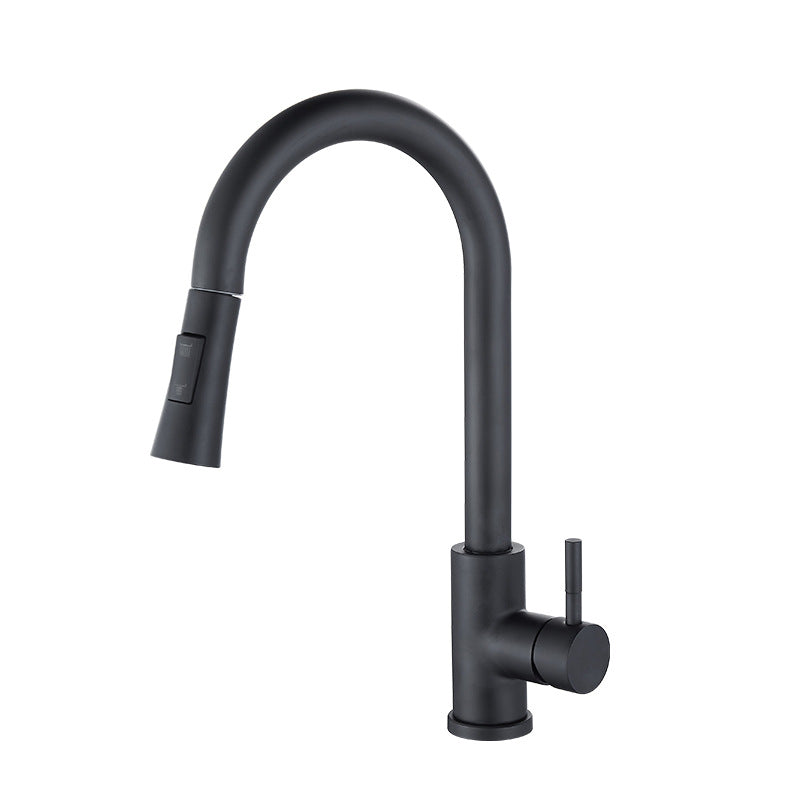 Pull Down Sprayer Kitchen Faucet 1-Handle Touch Bar Faucet with Supply Lines Clearhalo 'Home Improvement' 'home_improvement' 'home_improvement_kitchen_faucets' 'Kitchen Faucets' 'Kitchen Remodel & Kitchen Fixtures' 'Kitchen Sinks & Faucet Components' 'kitchen_faucets' 6577595