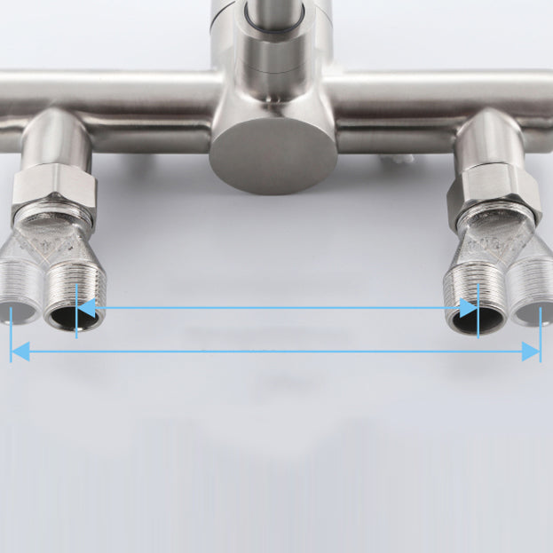 Contemporary 2 Hole Pot Filler No Sensor Single Level Pot Filler in Silver Clearhalo 'Home Improvement' 'home_improvement' 'home_improvement_kitchen_faucets' 'Kitchen Faucets' 'Kitchen Remodel & Kitchen Fixtures' 'Kitchen Sinks & Faucet Components' 'kitchen_faucets' 6577608