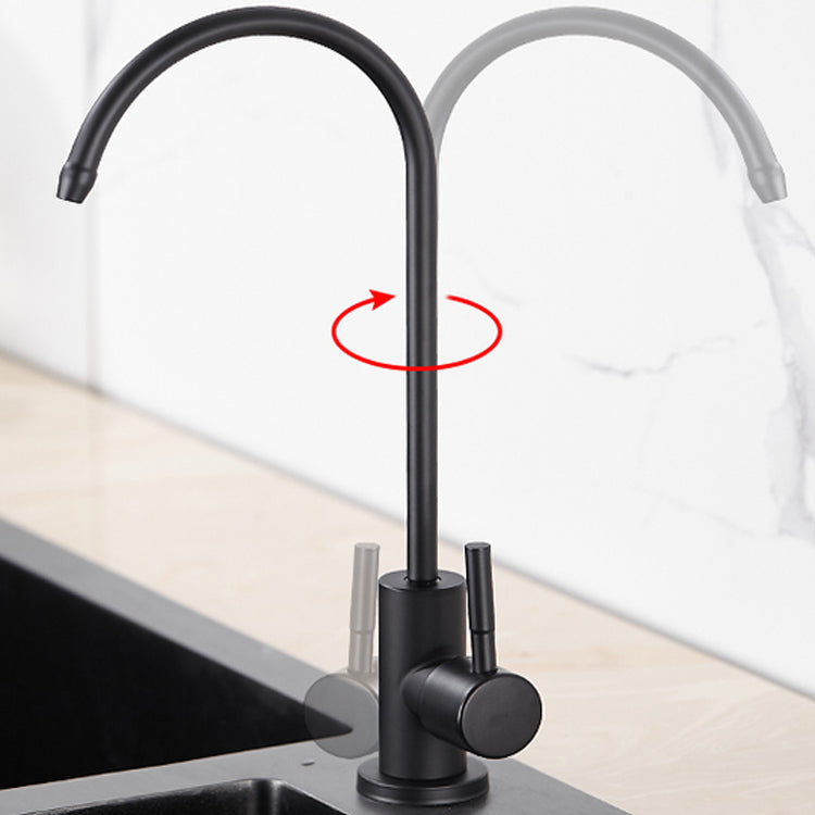 Modern 1-Handle Bar Faucet Standard Kitchen Faucet in Silver Clearhalo 'Home Improvement' 'home_improvement' 'home_improvement_kitchen_faucets' 'Kitchen Faucets' 'Kitchen Remodel & Kitchen Fixtures' 'Kitchen Sinks & Faucet Components' 'kitchen_faucets' 6577615