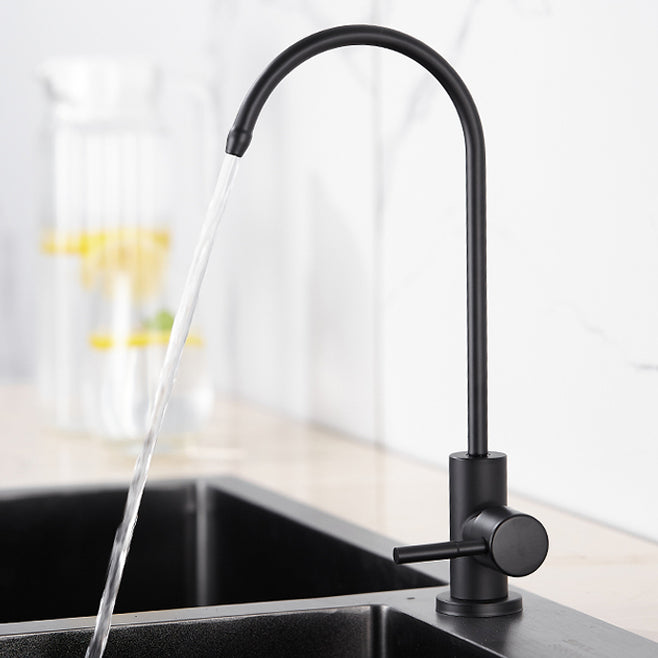 Modern 1-Handle Bar Faucet Standard Kitchen Faucet in Silver Clearhalo 'Home Improvement' 'home_improvement' 'home_improvement_kitchen_faucets' 'Kitchen Faucets' 'Kitchen Remodel & Kitchen Fixtures' 'Kitchen Sinks & Faucet Components' 'kitchen_faucets' 6577623
