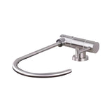 Modern 1-Handle Bar Faucet Standard Kitchen Faucet in Silver Clearhalo 'Home Improvement' 'home_improvement' 'home_improvement_kitchen_faucets' 'Kitchen Faucets' 'Kitchen Remodel & Kitchen Fixtures' 'Kitchen Sinks & Faucet Components' 'kitchen_faucets' 6577627