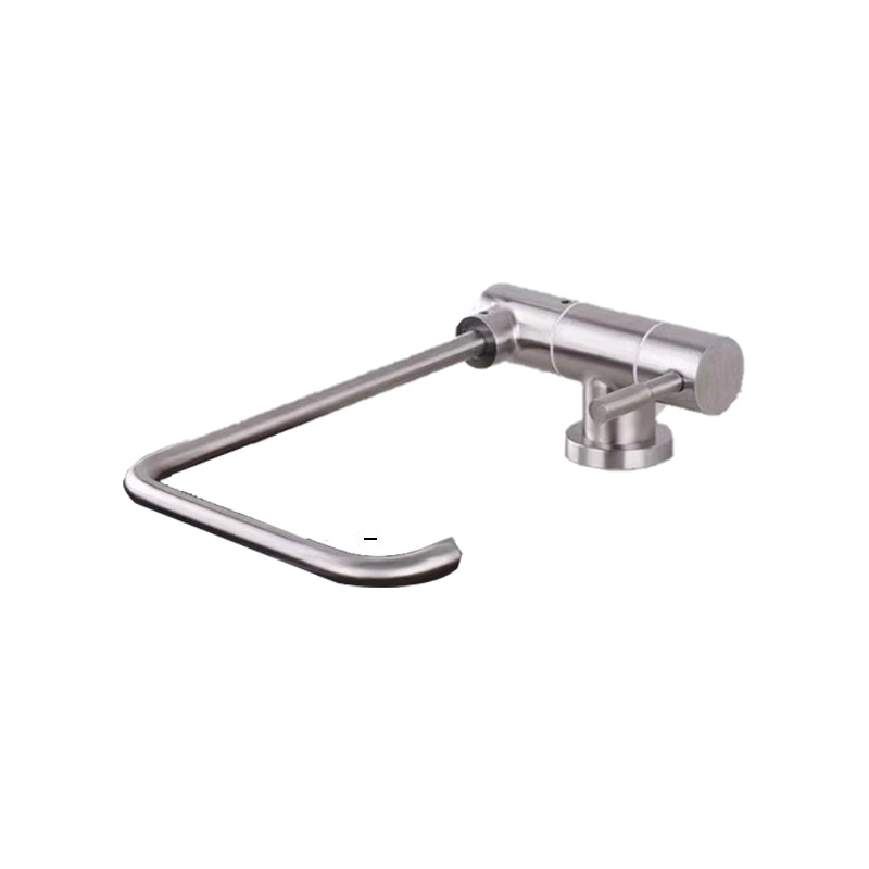 Modern 1-Handle Bar Faucet Standard Kitchen Faucet in Silver Clearhalo 'Home Improvement' 'home_improvement' 'home_improvement_kitchen_faucets' 'Kitchen Faucets' 'Kitchen Remodel & Kitchen Fixtures' 'Kitchen Sinks & Faucet Components' 'kitchen_faucets' 6577628