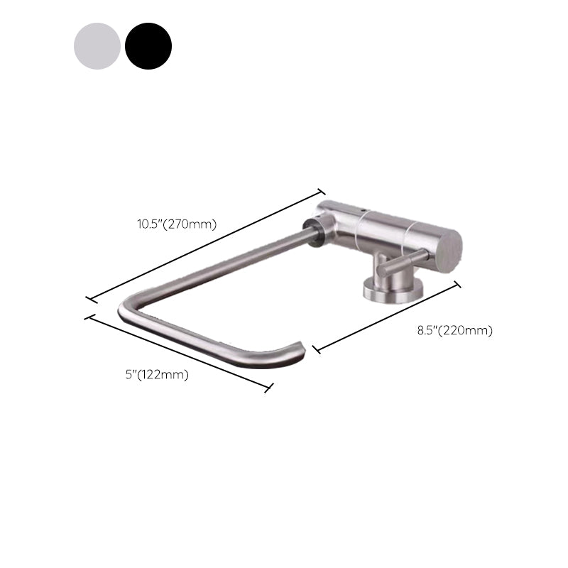 Modern 1-Handle Bar Faucet Standard Kitchen Faucet in Silver Clearhalo 'Home Improvement' 'home_improvement' 'home_improvement_kitchen_faucets' 'Kitchen Faucets' 'Kitchen Remodel & Kitchen Fixtures' 'Kitchen Sinks & Faucet Components' 'kitchen_faucets' 6577630