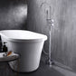 Floor Mounted Copper Freestanding Tub Filler Freestanding Rotatable Tub Filler Trim Clearhalo 'Bathroom Remodel & Bathroom Fixtures' 'Bathtub Faucets' 'bathtub_faucets' 'Home Improvement' 'home_improvement' 'home_improvement_bathtub_faucets' 6577787