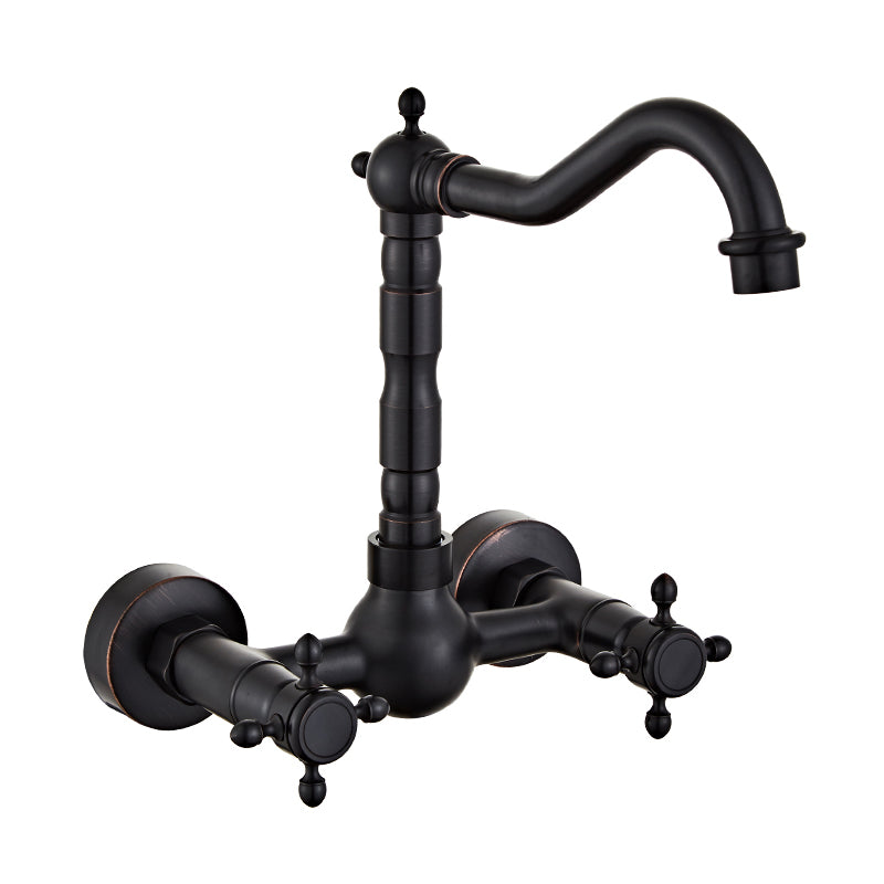 Traditional Wall Mounted Copper Claw Foot Tub Faucet Trim Low Arc Claw Foot Tub Faucet Black High Arc Clearhalo 'Bathroom Remodel & Bathroom Fixtures' 'Bathtub Faucets' 'bathtub_faucets' 'Home Improvement' 'home_improvement' 'home_improvement_bathtub_faucets' 6577874