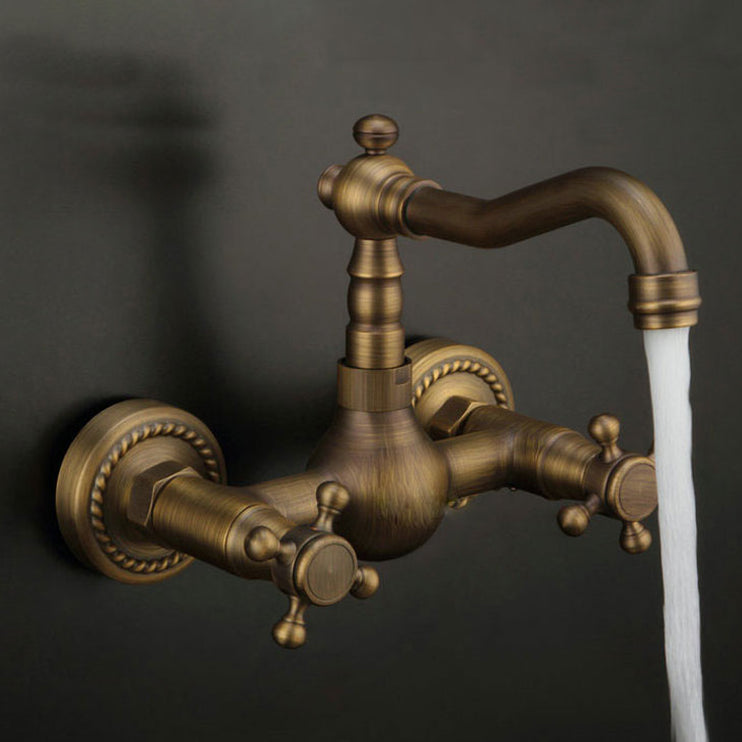 Traditional Wall Mounted Copper Claw Foot Tub Faucet Trim Low Arc Claw Foot Tub Faucet Clearhalo 'Bathroom Remodel & Bathroom Fixtures' 'Bathtub Faucets' 'bathtub_faucets' 'Home Improvement' 'home_improvement' 'home_improvement_bathtub_faucets' 6577875