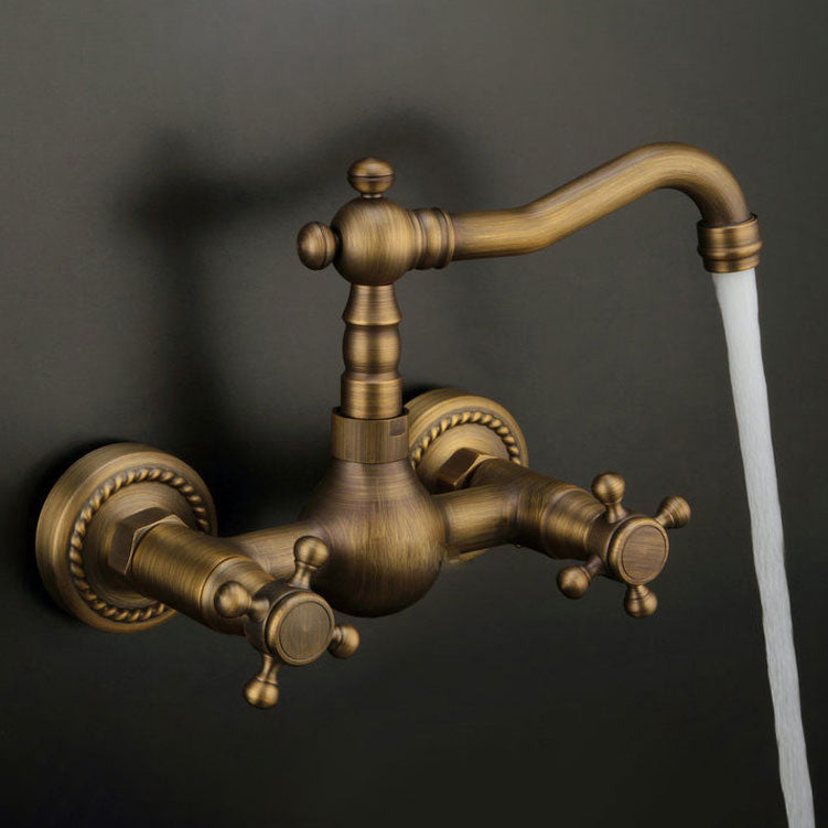 Traditional Wall Mounted Copper Claw Foot Tub Faucet Trim Low Arc Claw Foot Tub Faucet Clearhalo 'Bathroom Remodel & Bathroom Fixtures' 'Bathtub Faucets' 'bathtub_faucets' 'Home Improvement' 'home_improvement' 'home_improvement_bathtub_faucets' 6577884