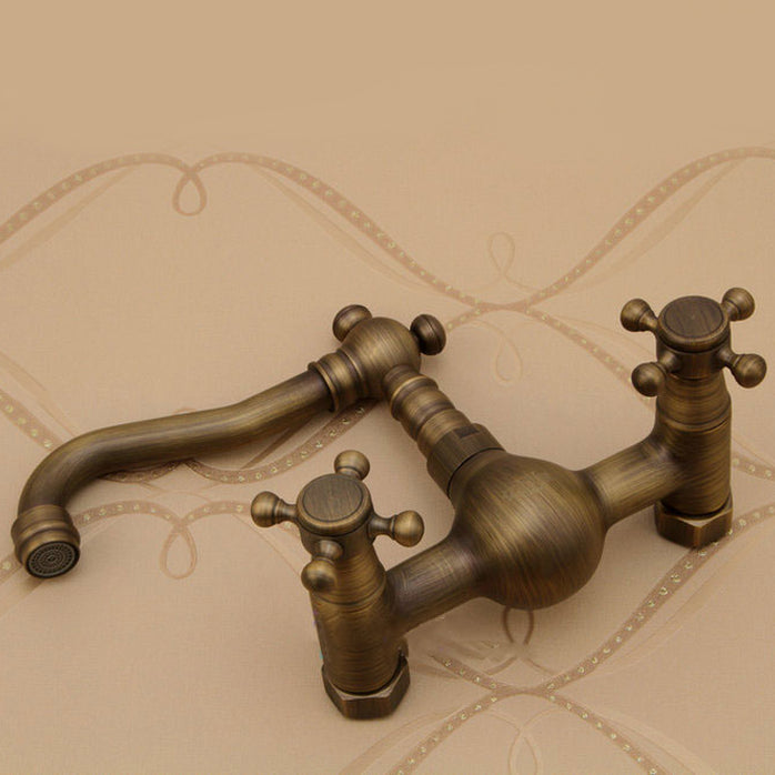 Traditional Wall Mounted Copper Claw Foot Tub Faucet Trim Low Arc Claw Foot Tub Faucet Clearhalo 'Bathroom Remodel & Bathroom Fixtures' 'Bathtub Faucets' 'bathtub_faucets' 'Home Improvement' 'home_improvement' 'home_improvement_bathtub_faucets' 6577886