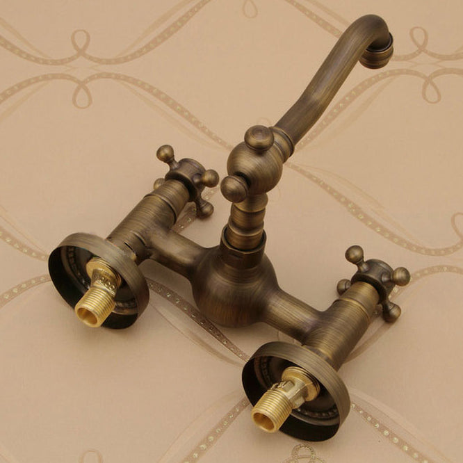 Traditional Wall Mounted Copper Claw Foot Tub Faucet Trim Low Arc Claw Foot Tub Faucet Clearhalo 'Bathroom Remodel & Bathroom Fixtures' 'Bathtub Faucets' 'bathtub_faucets' 'Home Improvement' 'home_improvement' 'home_improvement_bathtub_faucets' 6577889