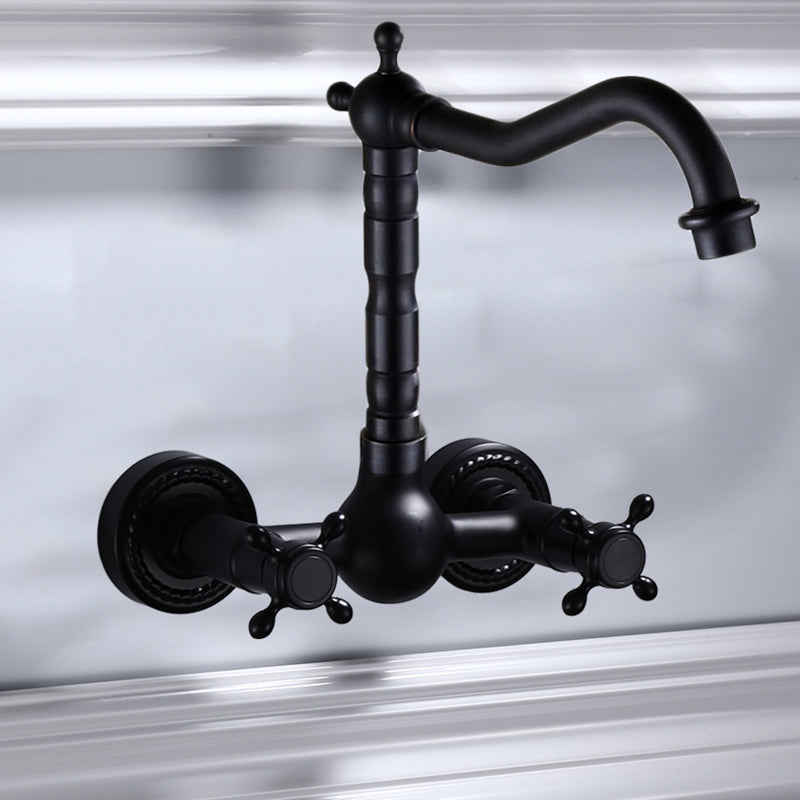 Traditional Wall Mounted Metal Tub Filler Low Arc Waterfall Bathroom Faucet High Arc Clearhalo 'Bathroom Remodel & Bathroom Fixtures' 'Bathtub Faucets' 'bathtub_faucets' 'Home Improvement' 'home_improvement' 'home_improvement_bathtub_faucets' 6577917