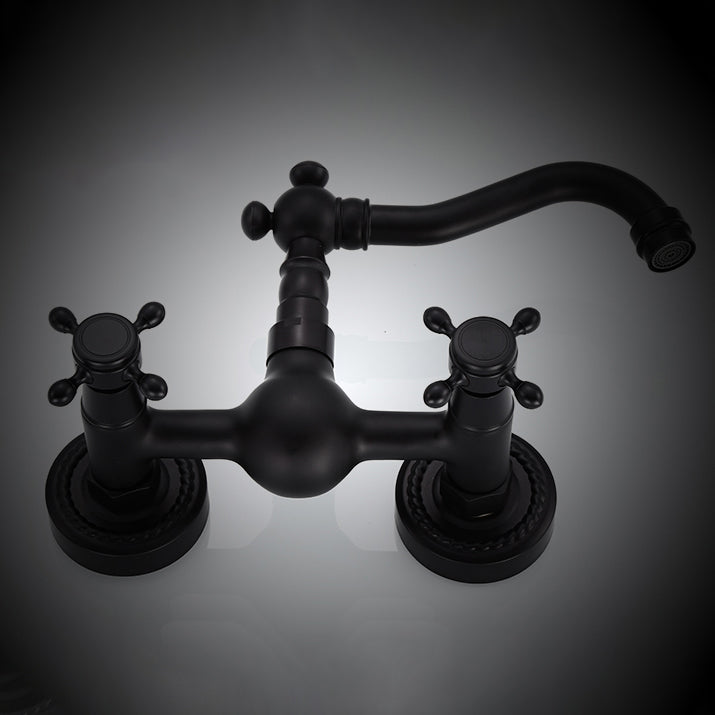 Traditional Wall Mounted Metal Tub Filler Low Arc Waterfall Bathroom Faucet Clearhalo 'Bathroom Remodel & Bathroom Fixtures' 'Bathtub Faucets' 'bathtub_faucets' 'Home Improvement' 'home_improvement' 'home_improvement_bathtub_faucets' 6577926