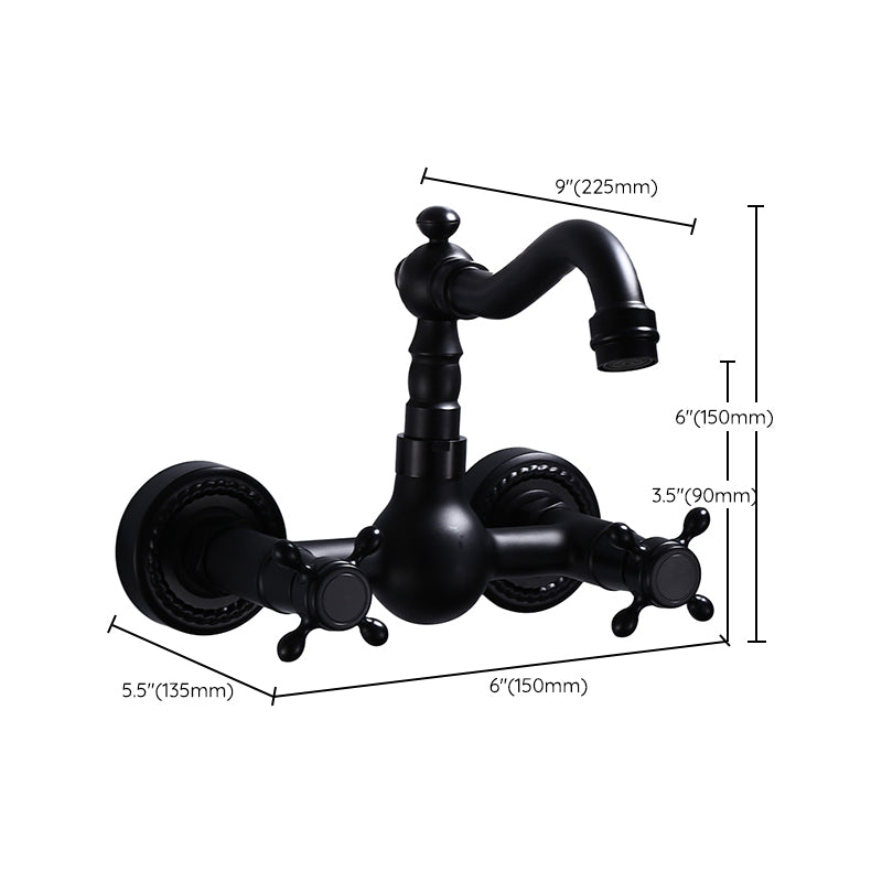 Traditional Wall Mounted Metal Tub Filler Low Arc Waterfall Bathroom Faucet Clearhalo 'Bathroom Remodel & Bathroom Fixtures' 'Bathtub Faucets' 'bathtub_faucets' 'Home Improvement' 'home_improvement' 'home_improvement_bathtub_faucets' 6577933