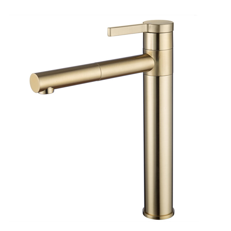 Pull-out Vessel Faucet Modern Style Faucet with One Lever Handle Clearhalo 'Bathroom Remodel & Bathroom Fixtures' 'Bathroom Sink Faucets' 'Bathroom Sinks & Faucet Components' 'bathroom_sink_faucets' 'Home Improvement' 'home_improvement' 'home_improvement_bathroom_sink_faucets' 6577971