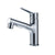 Vessel Sink Faucet Modern Pull-out Bathroom Faucet with One Lever Handle Silver Round Clearhalo 'Bathroom Remodel & Bathroom Fixtures' 'Bathroom Sink Faucets' 'Bathroom Sinks & Faucet Components' 'bathroom_sink_faucets' 'Home Improvement' 'home_improvement' 'home_improvement_bathroom_sink_faucets' 6578029