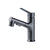 Vessel Sink Faucet Modern Pull-out Bathroom Faucet with One Lever Handle Smoke Gray Round Clearhalo 'Bathroom Remodel & Bathroom Fixtures' 'Bathroom Sink Faucets' 'Bathroom Sinks & Faucet Components' 'bathroom_sink_faucets' 'Home Improvement' 'home_improvement' 'home_improvement_bathroom_sink_faucets' 6578033