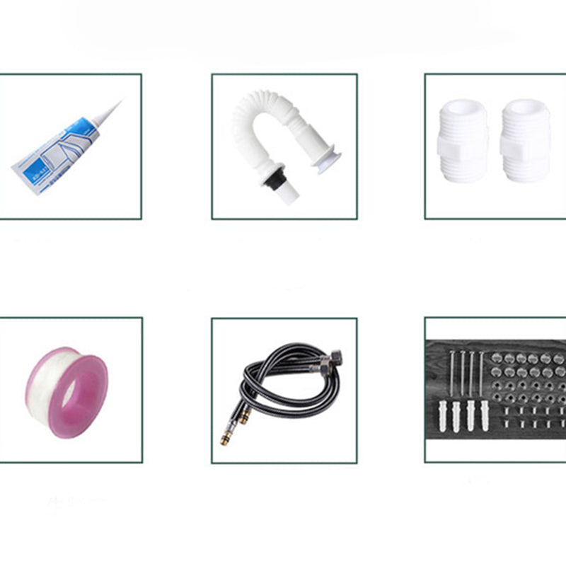 White Vanity Set Single Sink Freestanding Metal Mirror Bathroom Vanity with Faucet Clearhalo 'Bathroom Remodel & Bathroom Fixtures' 'Bathroom Vanities' 'bathroom_vanities' 'Home Improvement' 'home_improvement' 'home_improvement_bathroom_vanities' 6578071