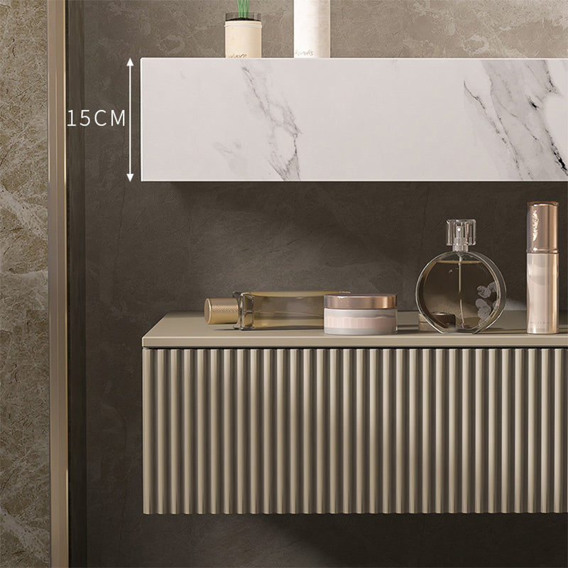 Bathroom Vanity Set Round LED Mirror Rectangular Sink Sink Vanity Clearhalo 'Bathroom Remodel & Bathroom Fixtures' 'Bathroom Vanities' 'bathroom_vanities' 'Home Improvement' 'home_improvement' 'home_improvement_bathroom_vanities' 6578137