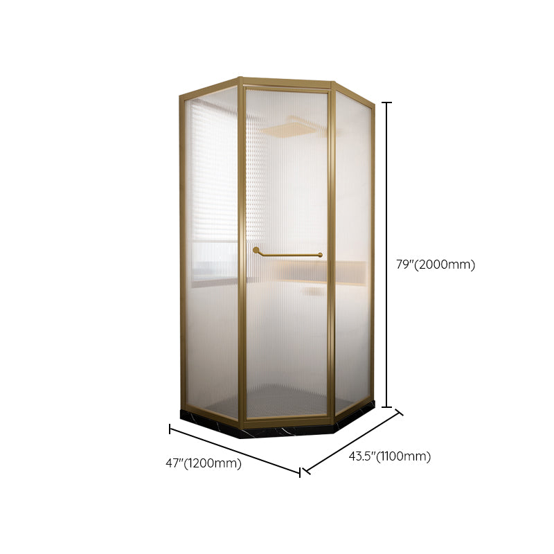 Framed Silver Shower Enclosure Clear Easy Clean Glass Shower Enclosure Clearhalo 'Bathroom Remodel & Bathroom Fixtures' 'Home Improvement' 'home_improvement' 'home_improvement_shower_stalls_enclosures' 'Shower Stalls & Enclosures' 'shower_stalls_enclosures' 'Showers & Bathtubs' 6578234