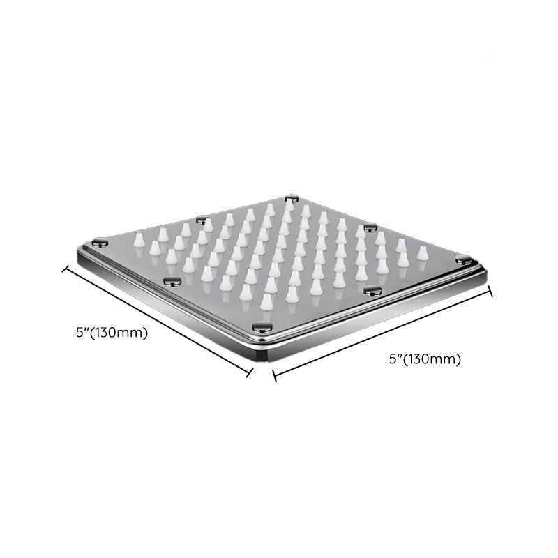 Contemporary Shower Head Combo Dual Shower Head Stainless Steel Wall-Mount Shower Head Clearhalo 'Bathroom Remodel & Bathroom Fixtures' 'Home Improvement' 'home_improvement' 'home_improvement_shower_heads' 'Shower Heads' 'shower_heads' 'Showers & Bathtubs Plumbing' 'Showers & Bathtubs' 6578336