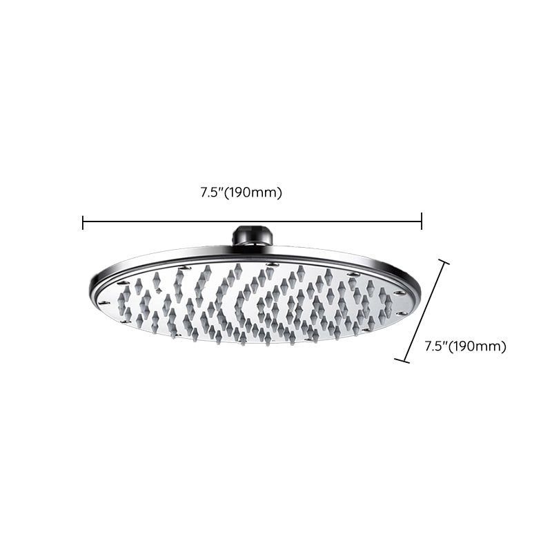 Contemporary Shower Head Combo Dual Shower Head Stainless Steel Wall-Mount Shower Head Clearhalo 'Bathroom Remodel & Bathroom Fixtures' 'Home Improvement' 'home_improvement' 'home_improvement_shower_heads' 'Shower Heads' 'shower_heads' 'Showers & Bathtubs Plumbing' 'Showers & Bathtubs' 6578337