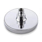 Contemporary Shower Combo Fixed Shower Head Stainless Steel Wall-Mount Round Shower Head Clearhalo 'Bathroom Remodel & Bathroom Fixtures' 'Home Improvement' 'home_improvement' 'home_improvement_shower_heads' 'Shower Heads' 'shower_heads' 'Showers & Bathtubs Plumbing' 'Showers & Bathtubs' 6578344