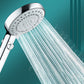 Contemporary Shower Head Combo Rain Fall Chrome Wall-Mount Shower Head Clearhalo 'Bathroom Remodel & Bathroom Fixtures' 'Home Improvement' 'home_improvement' 'home_improvement_shower_heads' 'Shower Heads' 'shower_heads' 'Showers & Bathtubs Plumbing' 'Showers & Bathtubs' 6578406