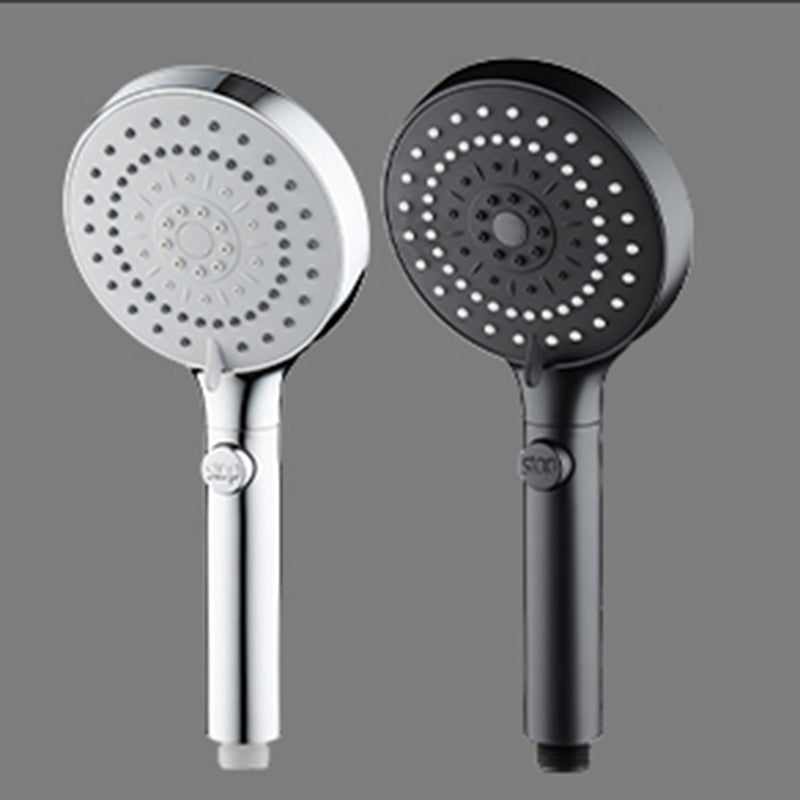 Contemporary Shower Head Combo Rain Fall Chrome Wall-Mount Shower Head Clearhalo 'Bathroom Remodel & Bathroom Fixtures' 'Home Improvement' 'home_improvement' 'home_improvement_shower_heads' 'Shower Heads' 'shower_heads' 'Showers & Bathtubs Plumbing' 'Showers & Bathtubs' 6578410
