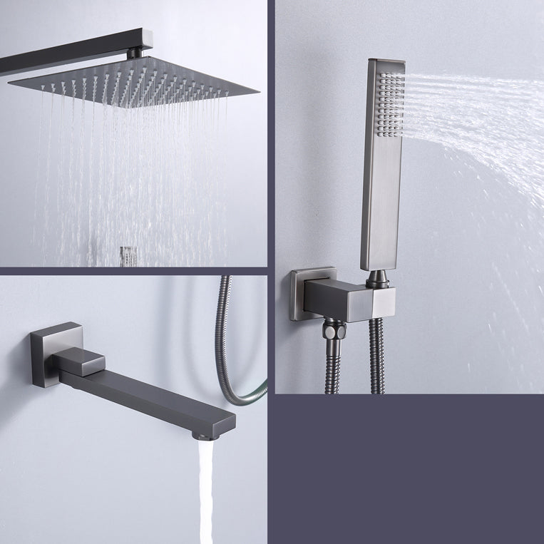 Shower System Massage Jet Lever Handheld Shower Head Shower Combo Clearhalo 'Bathroom Remodel & Bathroom Fixtures' 'Home Improvement' 'home_improvement' 'home_improvement_shower_faucets' 'Shower Faucets & Systems' 'shower_faucets' 'Showers & Bathtubs Plumbing' 'Showers & Bathtubs' 6578432
