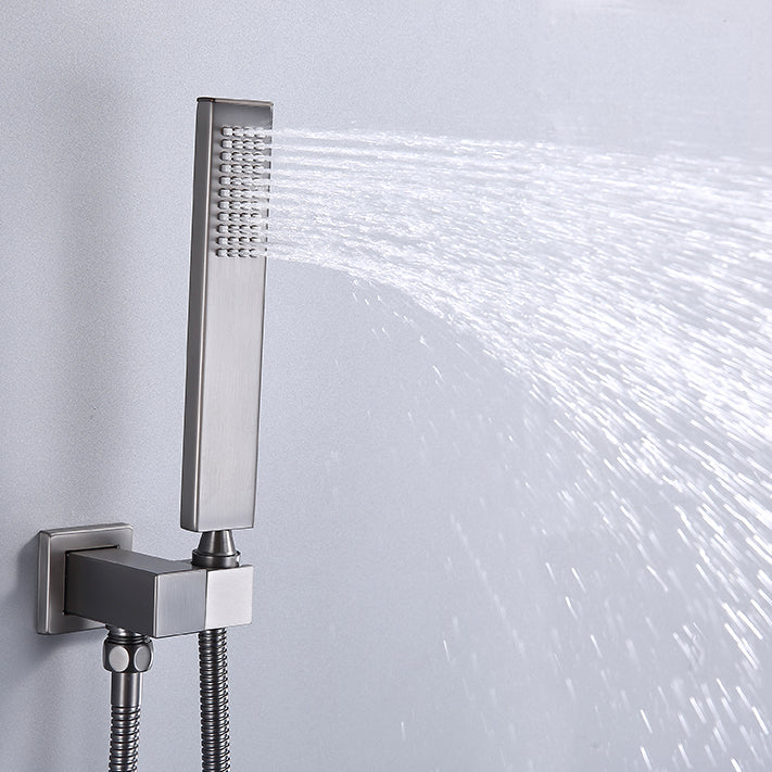 Shower System Massage Jet Lever Handheld Shower Head Shower Combo Clearhalo 'Bathroom Remodel & Bathroom Fixtures' 'Home Improvement' 'home_improvement' 'home_improvement_shower_faucets' 'Shower Faucets & Systems' 'shower_faucets' 'Showers & Bathtubs Plumbing' 'Showers & Bathtubs' 6578435
