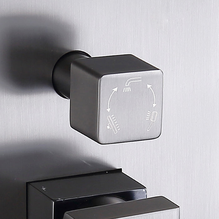 Shower System Massage Jet Lever Handheld Shower Head Shower Combo Clearhalo 'Bathroom Remodel & Bathroom Fixtures' 'Home Improvement' 'home_improvement' 'home_improvement_shower_faucets' 'Shower Faucets & Systems' 'shower_faucets' 'Showers & Bathtubs Plumbing' 'Showers & Bathtubs' 6578438