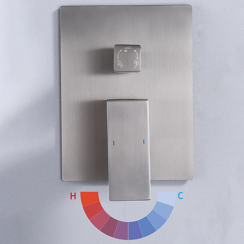 Shower System Massage Jet Lever Handheld Shower Head Shower Combo Clearhalo 'Bathroom Remodel & Bathroom Fixtures' 'Home Improvement' 'home_improvement' 'home_improvement_shower_faucets' 'Shower Faucets & Systems' 'shower_faucets' 'Showers & Bathtubs Plumbing' 'Showers & Bathtubs' 6578439