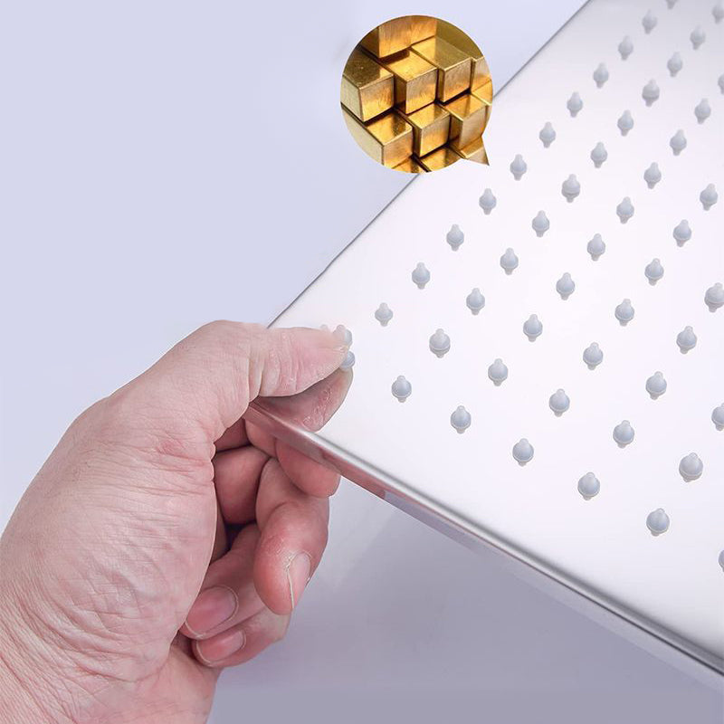 Shower System Ceiling Mounted Massage Jets Square Rain Shower Head Shower Trim Clearhalo 'Bathroom Remodel & Bathroom Fixtures' 'Home Improvement' 'home_improvement' 'home_improvement_shower_faucets' 'Shower Faucets & Systems' 'shower_faucets' 'Showers & Bathtubs Plumbing' 'Showers & Bathtubs' 6578459