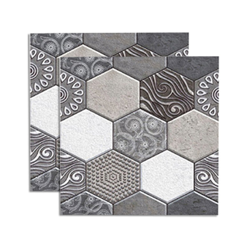 Tile-Peel & Stick Hexagonal Waterproof Plastic Tile-Peel & Stick for Shower 2-Pack Clearhalo 'Flooring 'Home Improvement' 'home_improvement' 'home_improvement_peel_stick_blacksplash' 'Peel & Stick Backsplash Tile' 'peel_stick_blacksplash' 'Walls & Ceilings' Walls and Ceiling' 6578480