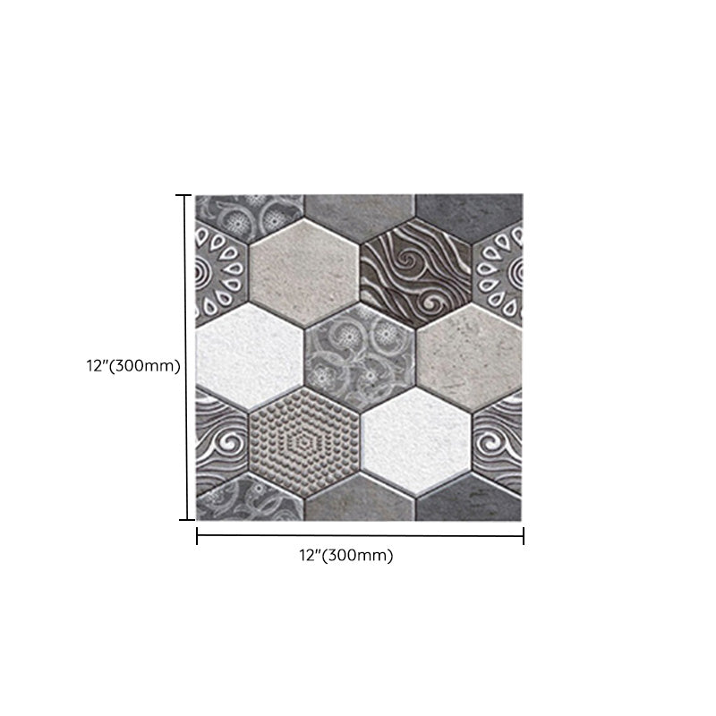Tile-Peel & Stick Hexagonal Waterproof Plastic Tile-Peel & Stick for Shower 2-Pack Clearhalo 'Flooring 'Home Improvement' 'home_improvement' 'home_improvement_peel_stick_blacksplash' 'Peel & Stick Backsplash Tile' 'peel_stick_blacksplash' 'Walls & Ceilings' Walls and Ceiling' 6578488