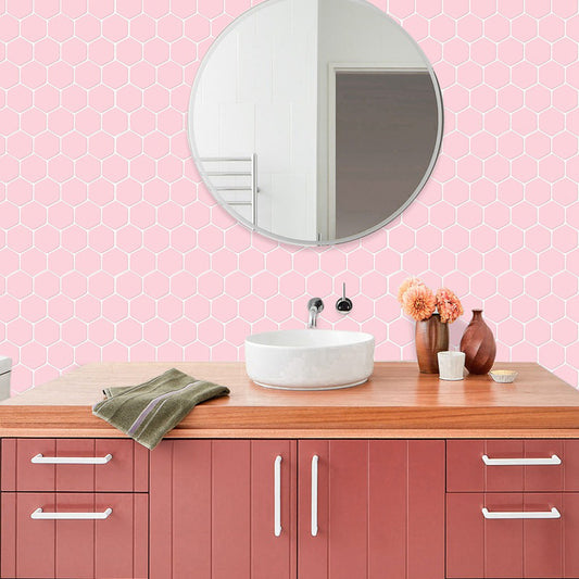 Peel and Stick Tiles Solid Color Hexagonal Scratch Resistant Peel and Stick Tiles Clearhalo 'Flooring 'Home Improvement' 'home_improvement' 'home_improvement_peel_stick_blacksplash' 'Peel & Stick Backsplash Tile' 'peel_stick_blacksplash' 'Walls & Ceilings' Walls and Ceiling' 6578549