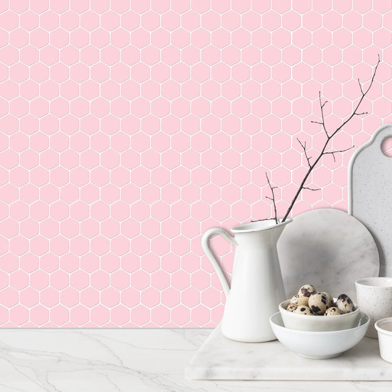 Peel and Stick Tiles Solid Color Hexagonal Scratch Resistant Peel and Stick Tiles Clearhalo 'Flooring 'Home Improvement' 'home_improvement' 'home_improvement_peel_stick_blacksplash' 'Peel & Stick Backsplash Tile' 'peel_stick_blacksplash' 'Walls & Ceilings' Walls and Ceiling' 6578550