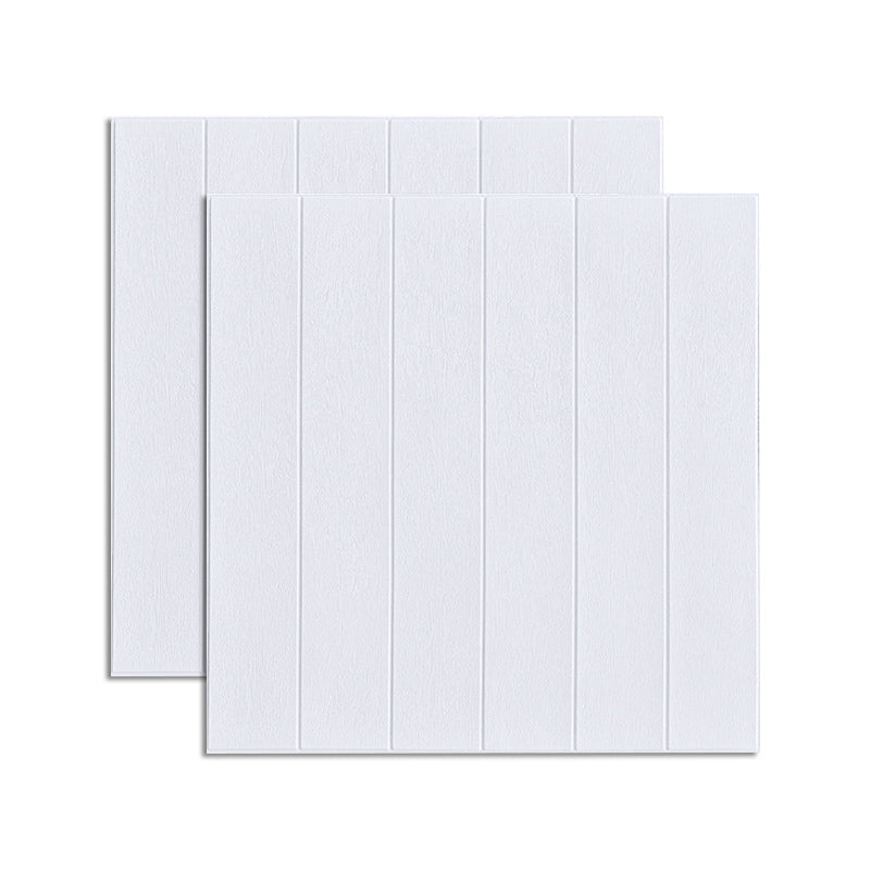 Modern Wood Paneling Smooth Wall Interior Wood Plank Set of 2 White 0.2" Clearhalo 'Flooring 'Home Improvement' 'home_improvement' 'home_improvement_wall_paneling' 'Wall Paneling' 'wall_paneling' 'Walls & Ceilings' Walls and Ceiling' 6578648