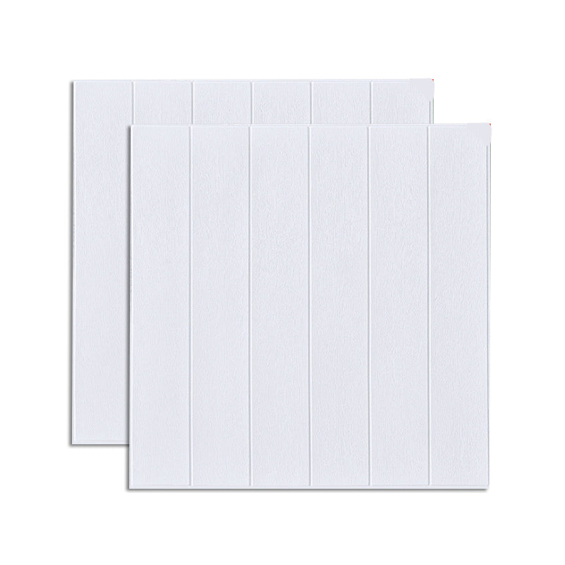 Modern Wood Paneling Smooth Wall Interior Wood Plank Set of 2 White 0.12" Clearhalo 'Flooring 'Home Improvement' 'home_improvement' 'home_improvement_wall_paneling' 'Wall Paneling' 'wall_paneling' 'Walls & Ceilings' Walls and Ceiling' 6578654