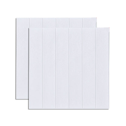 Modern Wood Paneling Smooth Wall Interior Wood Plank Set of 2 White 0.12" Clearhalo 'Flooring 'Home Improvement' 'home_improvement' 'home_improvement_wall_paneling' 'Wall Paneling' 'wall_paneling' 'Walls & Ceilings' Walls and Ceiling' 6578654