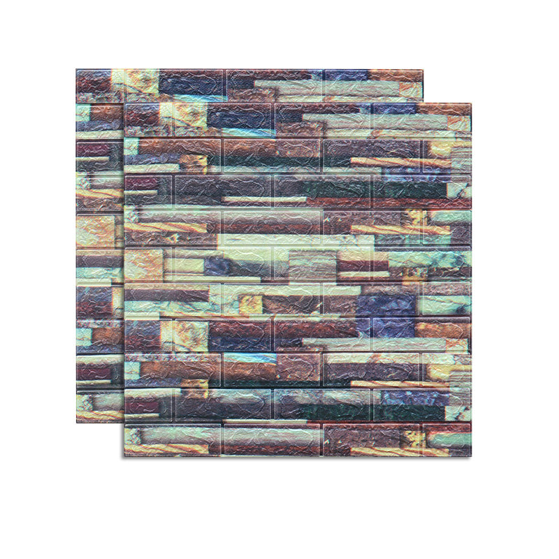 Farmhouse Wall Plank 3D Brick Bedroom and Living Room Wall Panels Set of 2 Blue Purple Clearhalo 'Flooring 'Home Improvement' 'home_improvement' 'home_improvement_wall_paneling' 'Wall Paneling' 'wall_paneling' 'Walls & Ceilings' Walls and Ceiling' 6578709