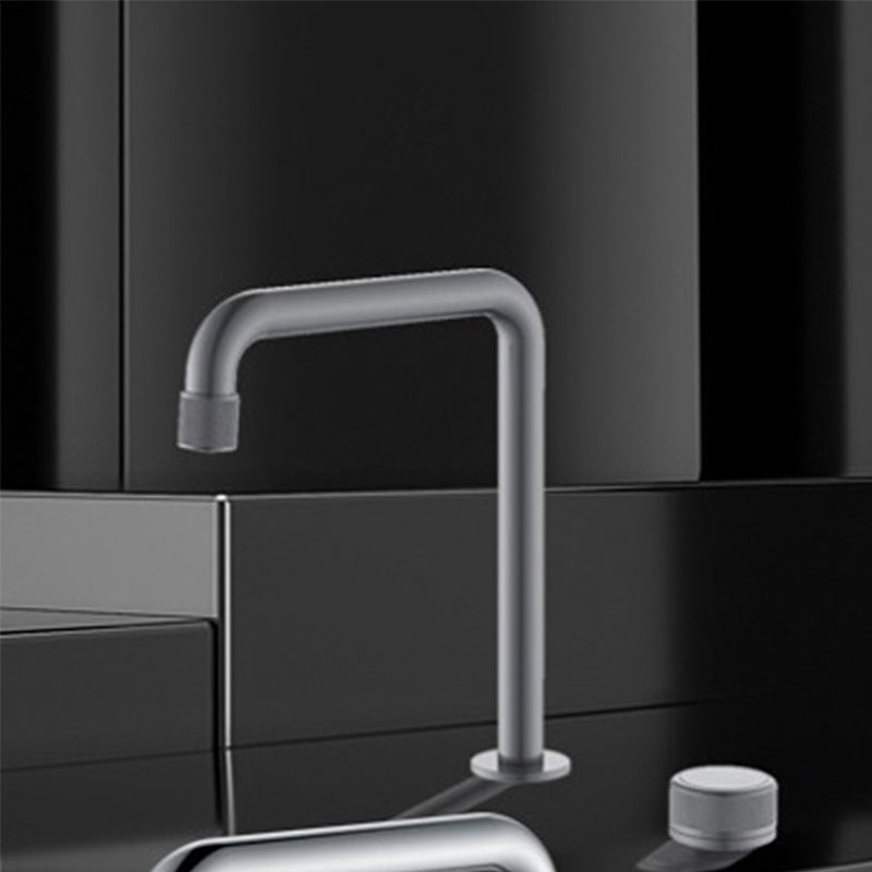 Light Widespread Bathroom Faucet Luxury Knob Handle Circular Faucet Clearhalo 'Bathroom Remodel & Bathroom Fixtures' 'Bathroom Sink Faucets' 'Bathroom Sinks & Faucet Components' 'bathroom_sink_faucets' 'Home Improvement' 'home_improvement' 'home_improvement_bathroom_sink_faucets' 6585123