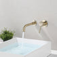 Wall Mounted Faucests Single Lever Handle Faucets for Bathroom Gold Clearhalo 'Bathroom Remodel & Bathroom Fixtures' 'Bathroom Sink Faucets' 'Bathroom Sinks & Faucet Components' 'bathroom_sink_faucets' 'Home Improvement' 'home_improvement' 'home_improvement_bathroom_sink_faucets' 6585127